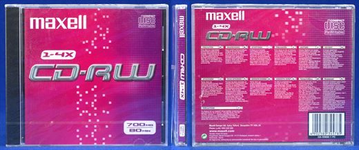 Maxell CD-RW 700Mb 4x sealed