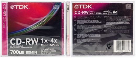 TDK CD-RD 700MB 1x-4x Multi Speed