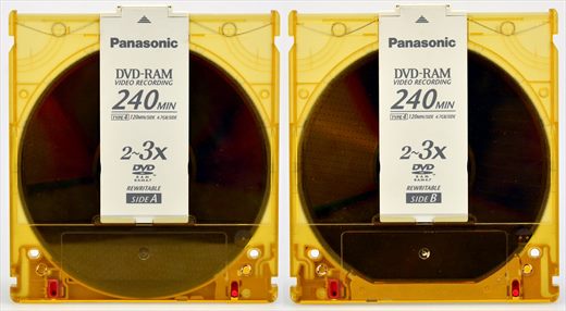 Panasonic DVD-RAM Type 4 Rewritable 4.7Gb-Side