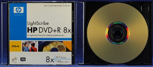 hp DVDPlusR 8x LightScribe