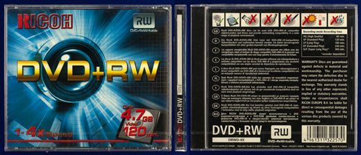 Ricoh DVDPlusRW 4.7Gb 4x