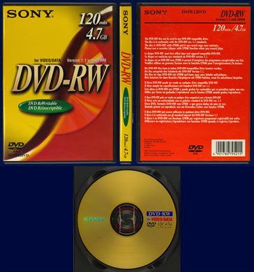 Sony DVD-RW 4.7Gb Version 1-1 DMW120VD (Opened)