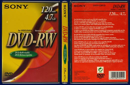 Sony DVD-RW 4.7Gb Version 1-1 DMW120VD (Sealed)