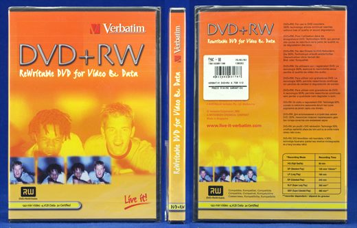 Verbatim DVDPlusRW 4,7Gb 3X sealed