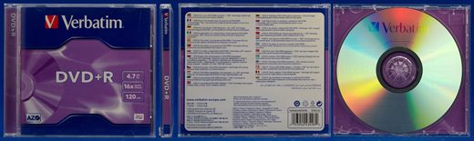 Verbatim DVDPlusR 4.7Gb