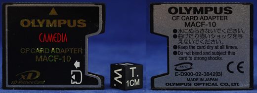 Olympus MACF-10 CompactFlash adapter for xD-Picture Card