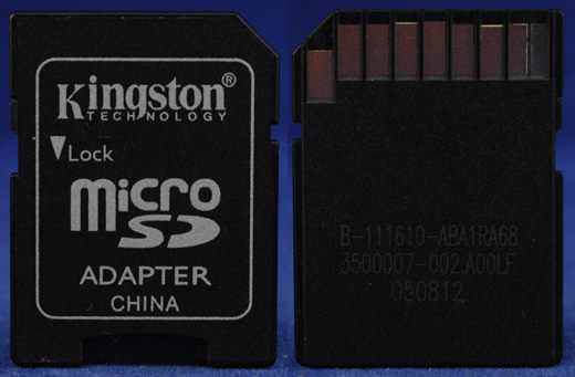 Kingstong microSD-SD adapter