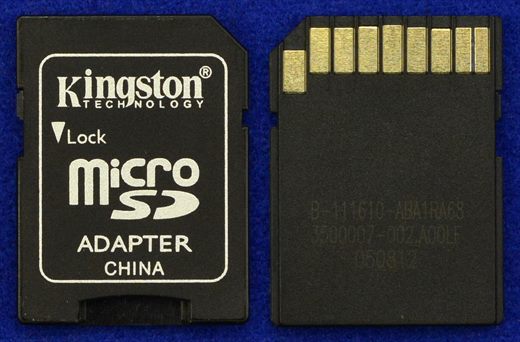 Kinston MicroSD adapter