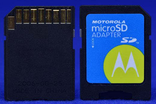Motorola microSD adapter 2006-08-25