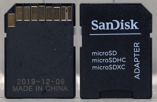 SanDisk SD to microSD adapter
