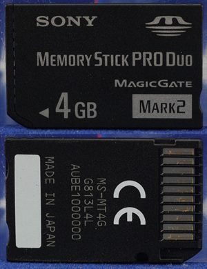 Sony 4Gb Memory Stick Pro Duo