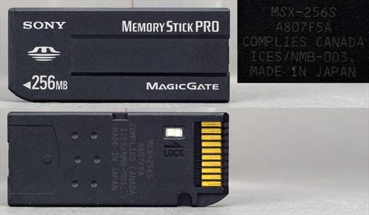 Sony MemoryStick PRO 256Mb MSX-256S