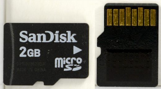 SanDisk microSD 2GB
