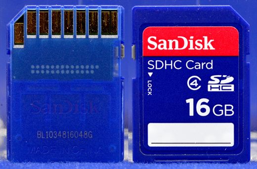 Sandisk SDHC 16Gb