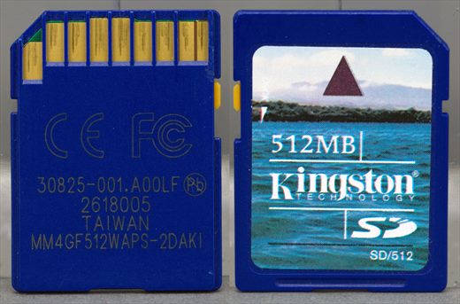 Kingstone 512MB SD