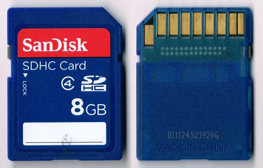 Sandisk SDHC 8Gb