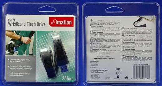 Imation Wristband Drive 256Mb 51122 2239 - Black