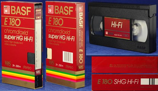 BASF E-180 Super HG Hi-Fi PAL SECAM
