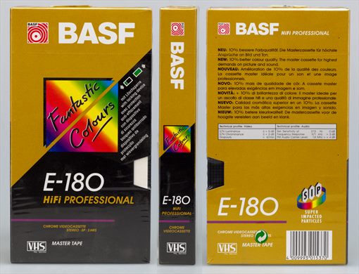 BASF E-180 HiFI Professional Master Tape VHS PAL-SECAM