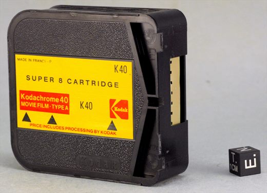 Kodak K40 Super 8 Cartridge Kodachrome 40 Movie Film type A