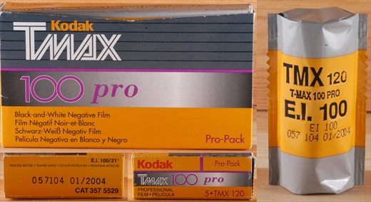 Kodak - 120 - TMax 100 Pro EI - iso100