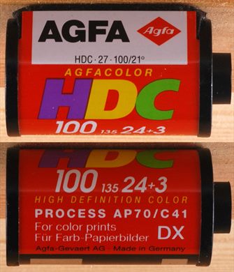 Agfa - 35mm - Agfacolor HDC - iso100-C41-DX-24Plus3exp