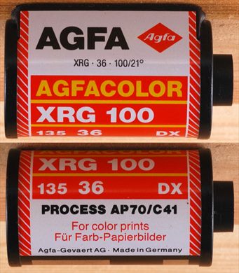 Agfa - 35mm - Agfacolor XRG - iso100-C41-DX-36exp