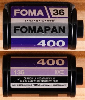 Foma - 35mm - Fomapan - iso400-PB-DX-36exp