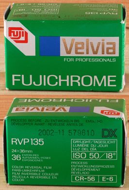 Fuji - 35mm - Fujichrome Velvia - iso50-E6-DX-36exp