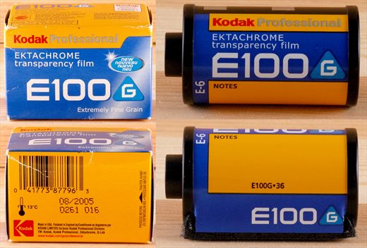 Kodak - 35mm - Ektachrome E100G - iso100-E6-DX-36exp