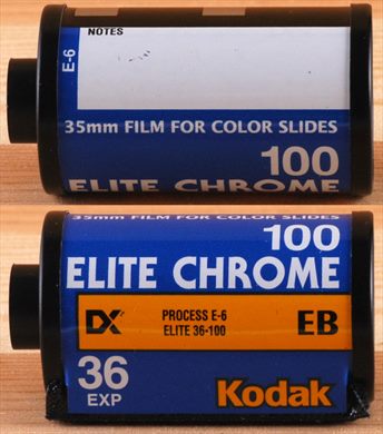 Kodak - 35mm - Elite Chrome - iso100-E6-DX-36exp