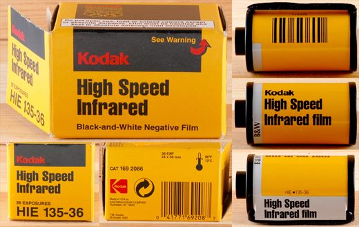 Kodak - 35mm - High Speed Infrared HIE - iso-PB-nDX-36exp