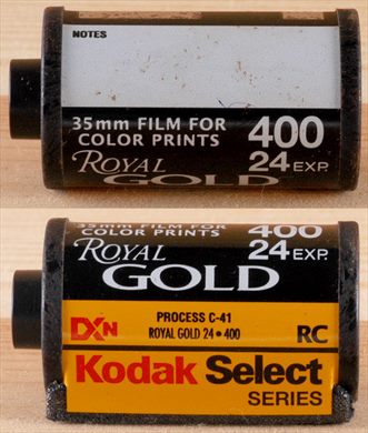 Kodak - 35mm - Royal Gold - iso400-C41-DX-24exp