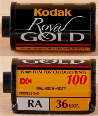 Kodak - 35mm - Royal Gold RA - iso100-C41-DX-36exp