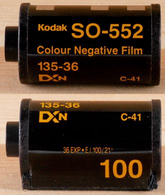 Kodak - 35mm - SO-552 - iso100-C41-DX-36exp