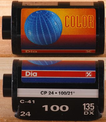 Dia - 35mm - Color - iso100-C41-DX-24exp