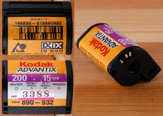 Kodak - APS - Advantix - iso200-C41-DX-15exp