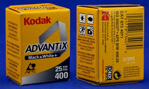 Kodak Advantix BW iso 400 25exp