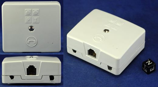 PT caixa de telefone -porta -RJ11 mod 2
