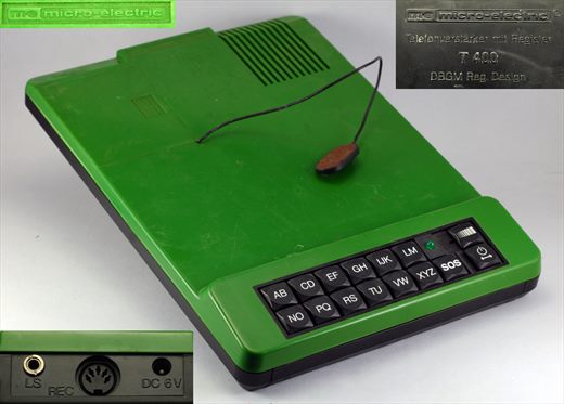 Micro-electric Telefonverstarker mit Register T400
