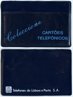 Carteira para cartao - Telefones de Lisboa e Porto azul