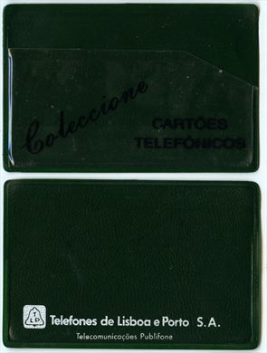 Carteira para cartao - Telefones de Lisboa e Porto verde