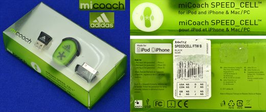 Adidas micoach X44112 Speedcell FTWB black