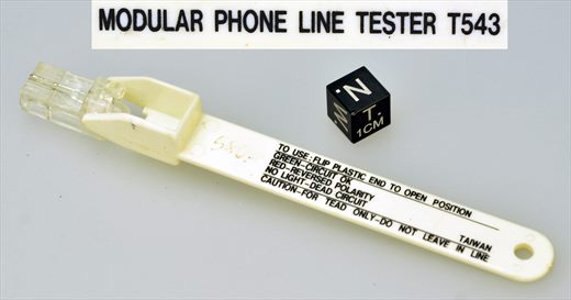 Modular phone line tester T543