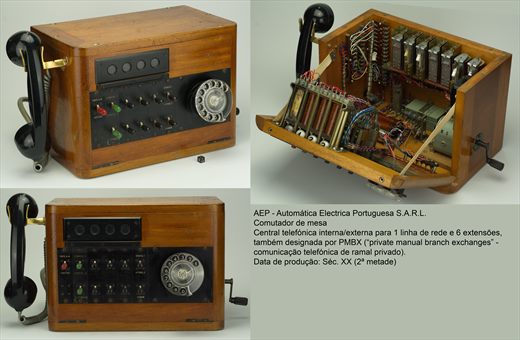 AEP comutador de mesa (PMBX) 1 linha 6 extensoes
