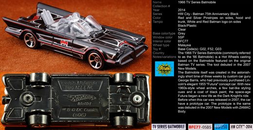 1966 TV Series Batmobile K6147 - 2014-NA-BFC77 - Malasia