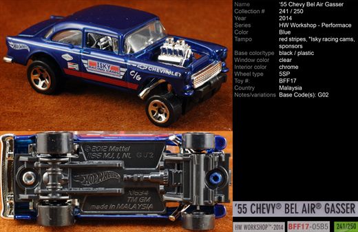 Chevy Bel Air Gasser 1955 - 2014-241-BFF17 - Malasia