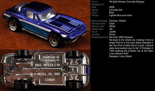 Corvette Stinggray 1963 Split Window - 2006-NA-J3299 - China