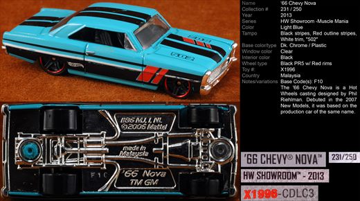 Chevy Nova 1966 - 2013-231-X1996 - Malasia