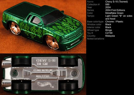 Chevy S-10 - (Tooned) - 2004-089-C2749 - Malasia